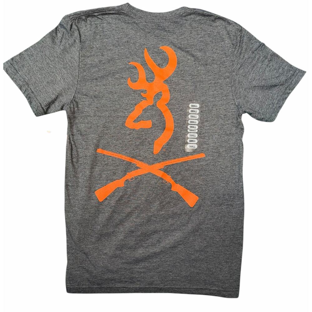 Browning Men's Buck Crossed Guns Short Sleeve Crew Neck T-Shirt Medium